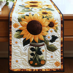 Sunflowers in a Mason Jar Table Runner