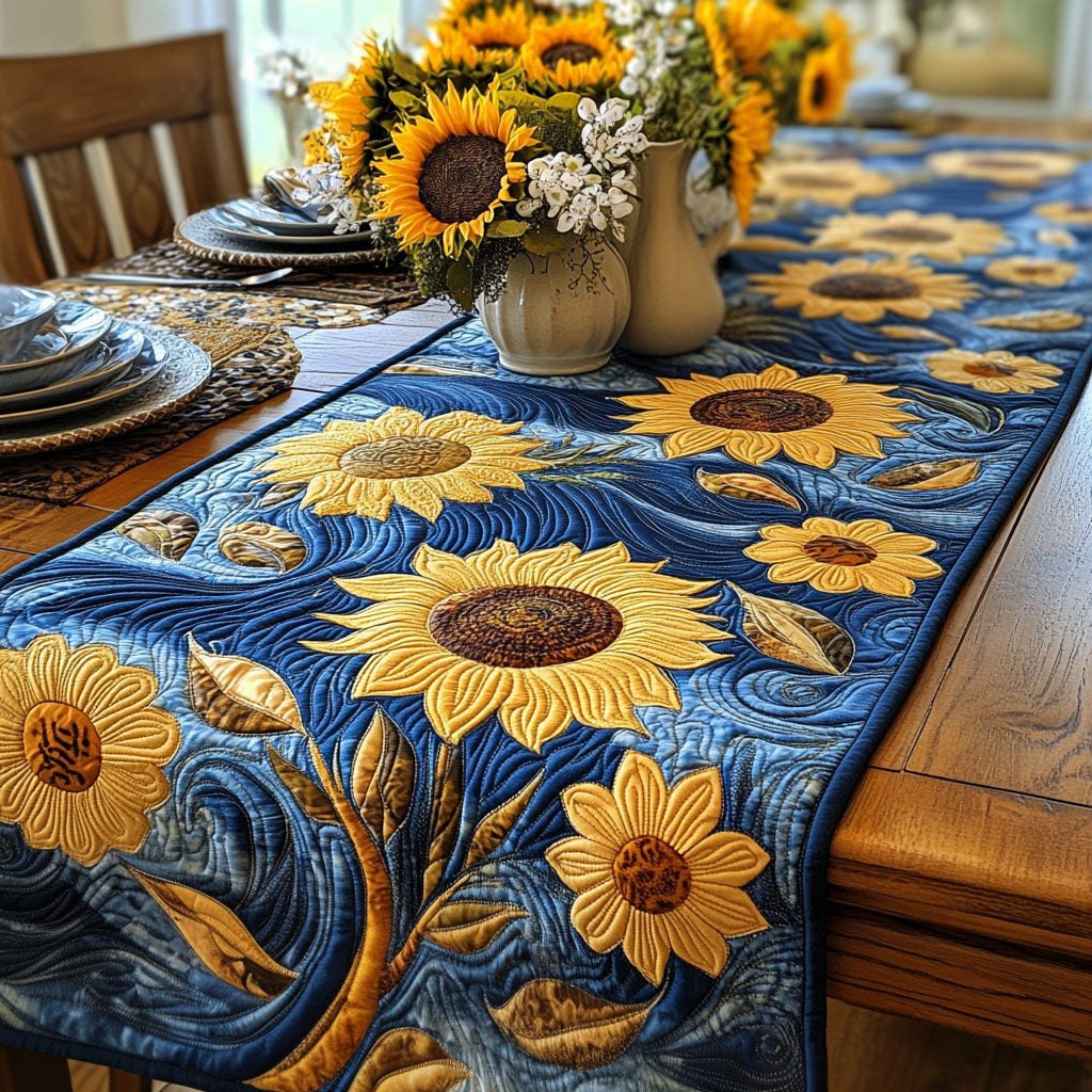 Golden Hour Bloom Table Runner