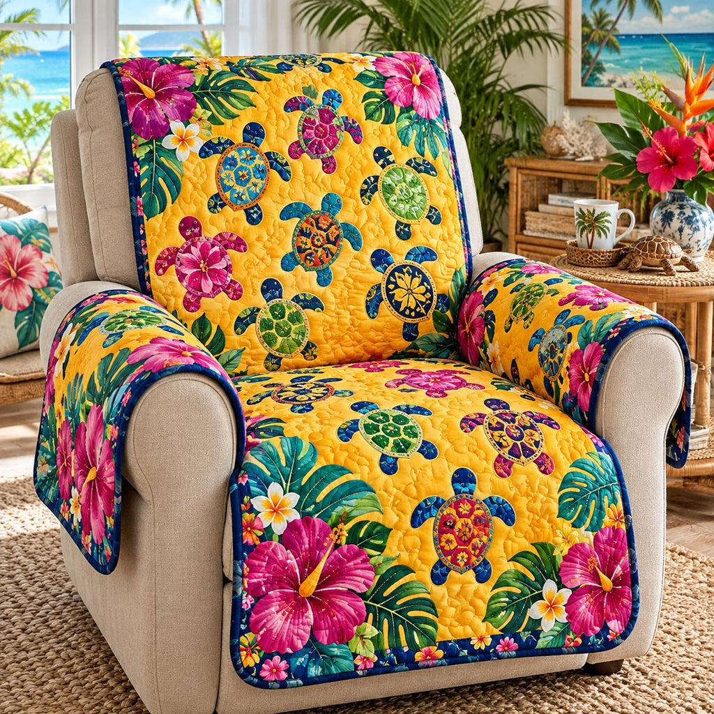 Golden Island Turtles Sofa Cover