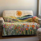 Golden Landscape Sofa Cover