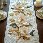 Golden Magnolia Table Runner