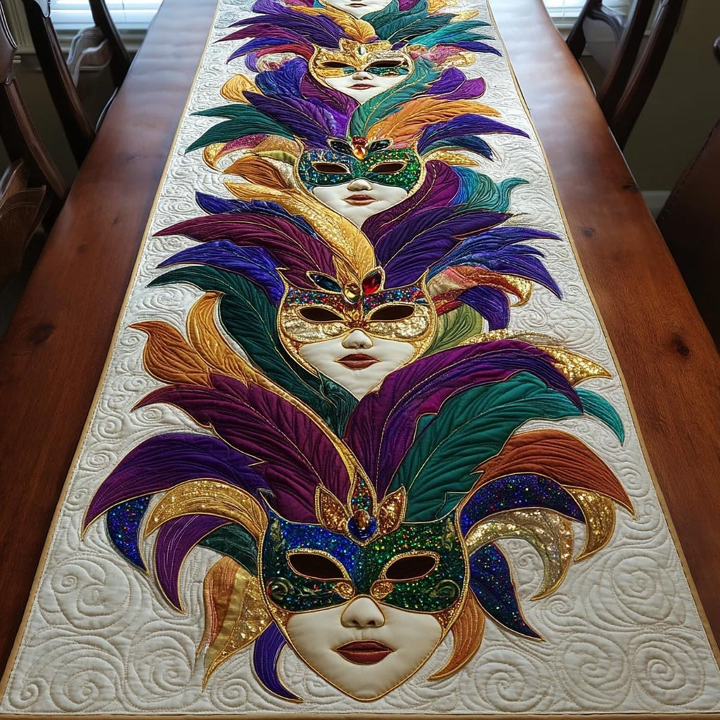 Golden Masquerade Table Runner