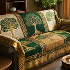 Golden Nature Roots Sofa Cover