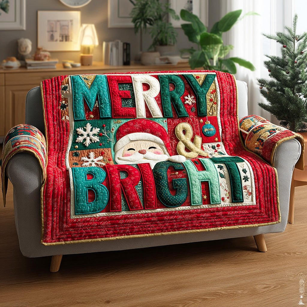 Golden Noel Charm Sofa Cover