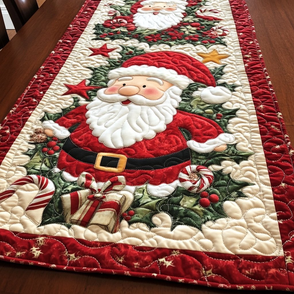 Golden Noel Table Runner