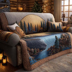 Golden Pines Sofa Cover