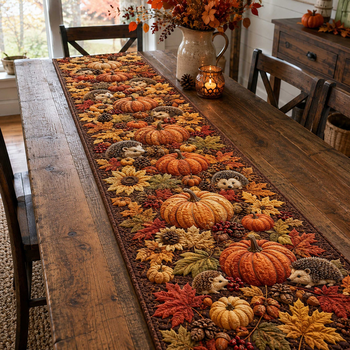 Golden Pumpkin Table Runner