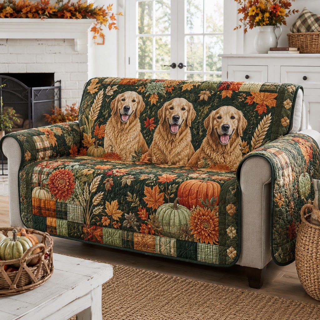Golden Retriever Sanctuary Sofa Cover