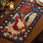 Golden Rooster Table Runner