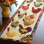 Golden Roosters Table Runner