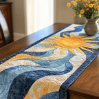 Golden Sunburst Table Runner