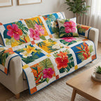 Golden Tropic Sofa Cover