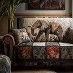 Golden Tusks Sofa Cover