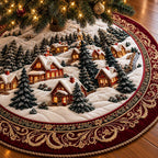 Golden Village Christmas Tree Skirt