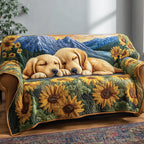 Golden in Bloom Sofa Cover