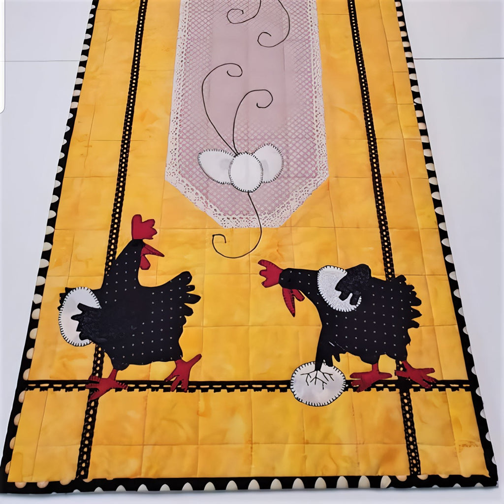 Golden Fields Chicken Table Runner