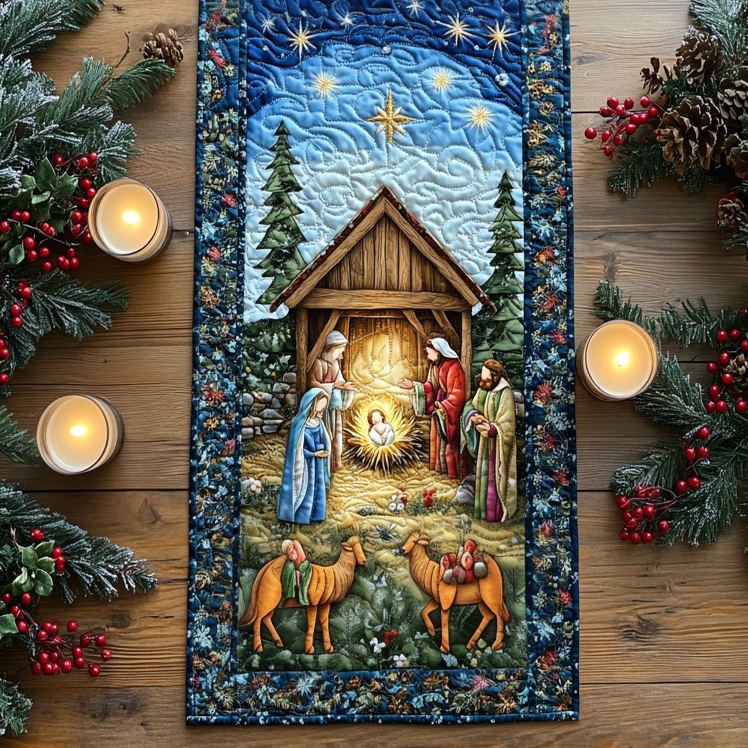 Graceful Ascension Table Runner