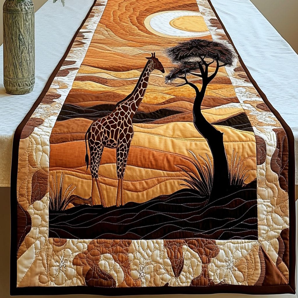 Graceful Giraffe Pair Table Runner