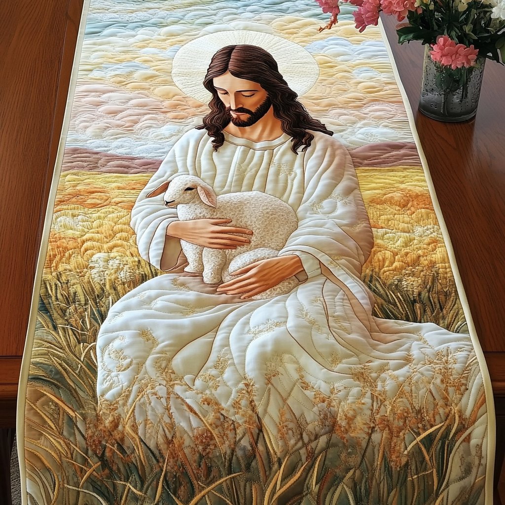 Graceful Lamb Table Runner