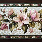 Graceful Magnolia Bouquet Table Runner