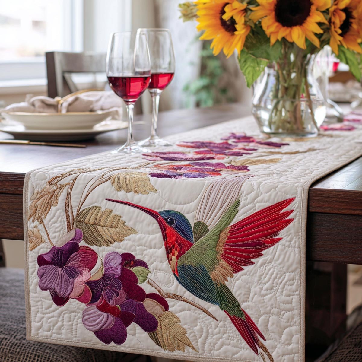 Graceful Wings Table Runner