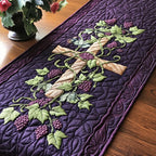 Grape Vine Cross Table Runner