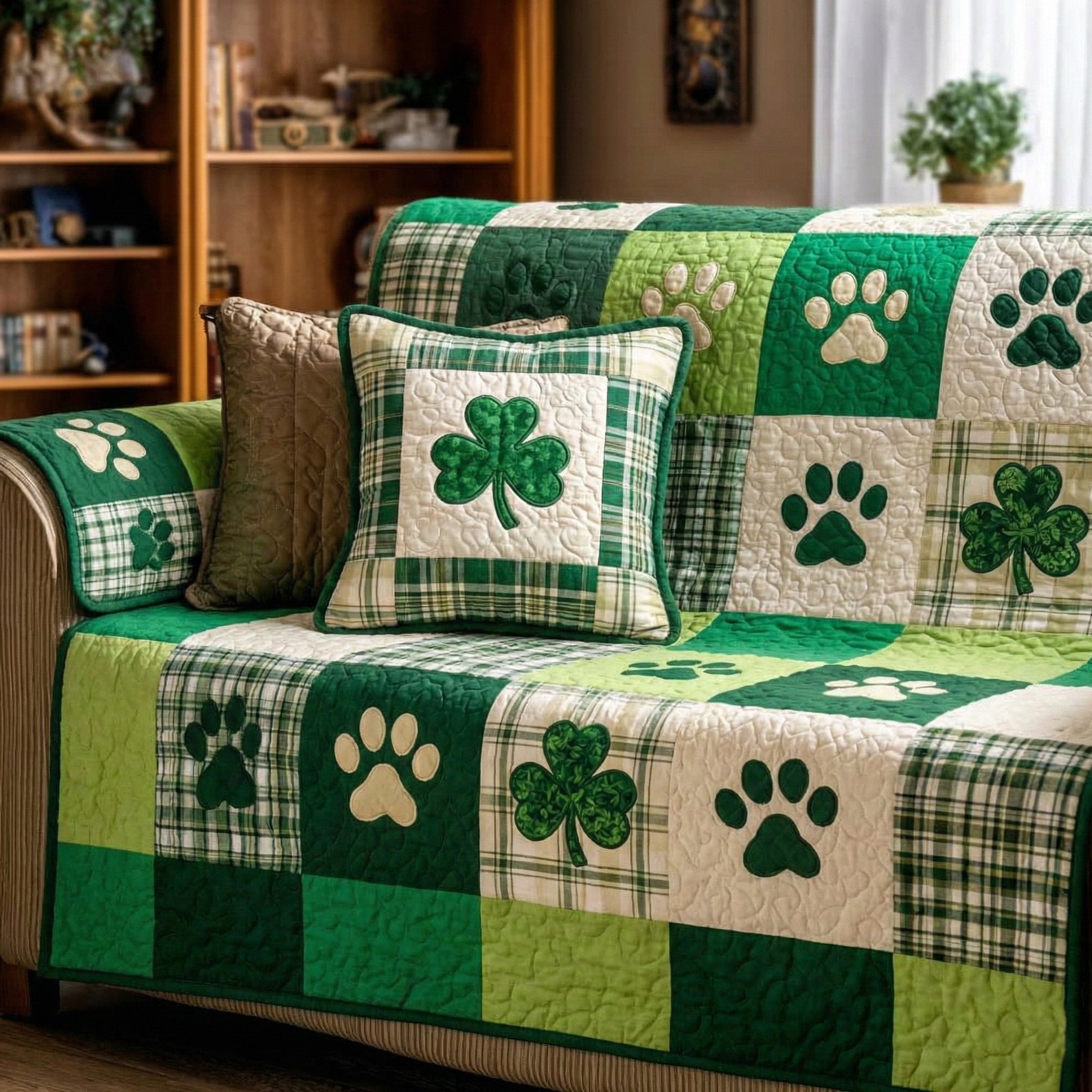 Green Meadow Sofa Cover
