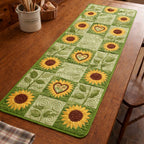 Green Sunheart Table Runner