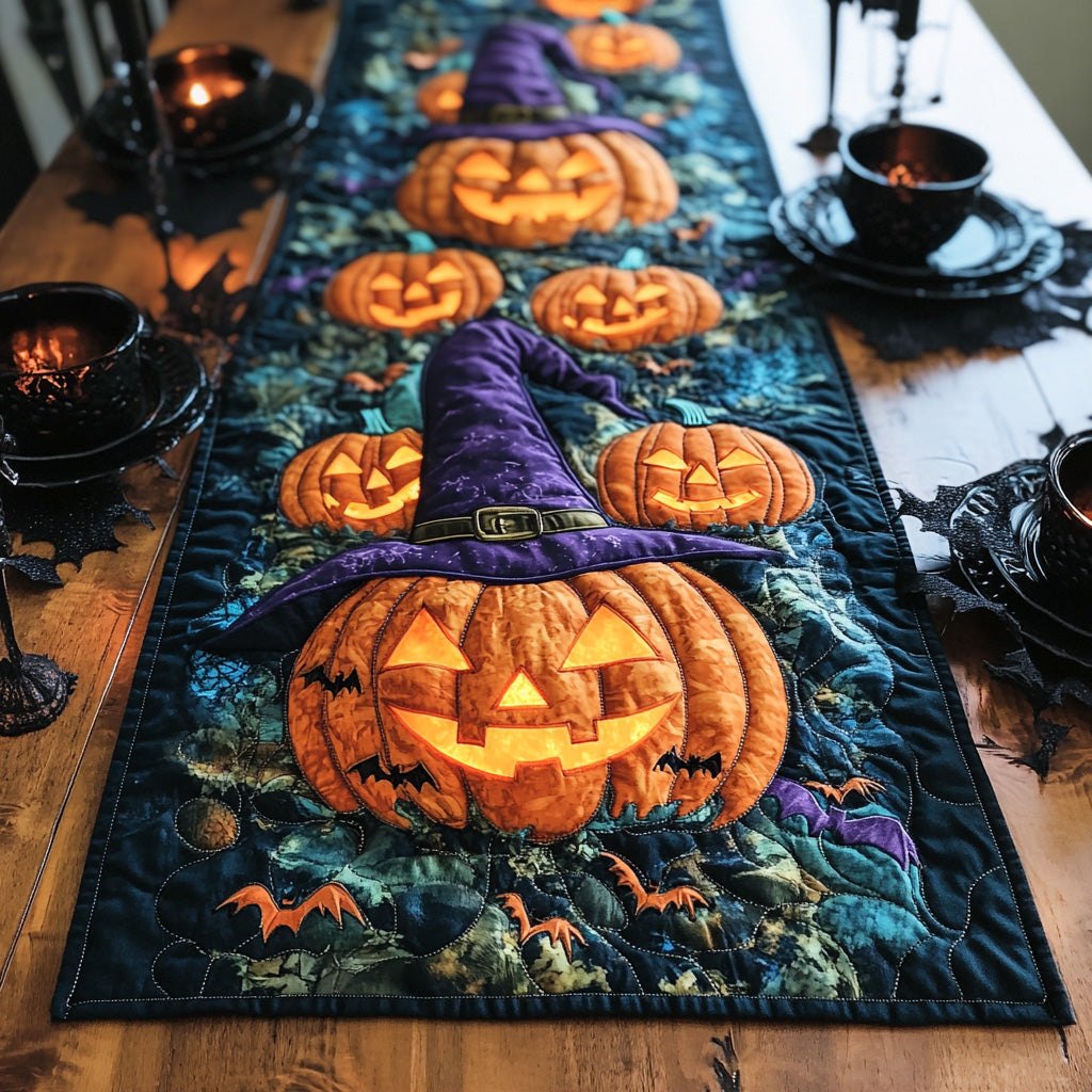Grinning Gourd Table Runner