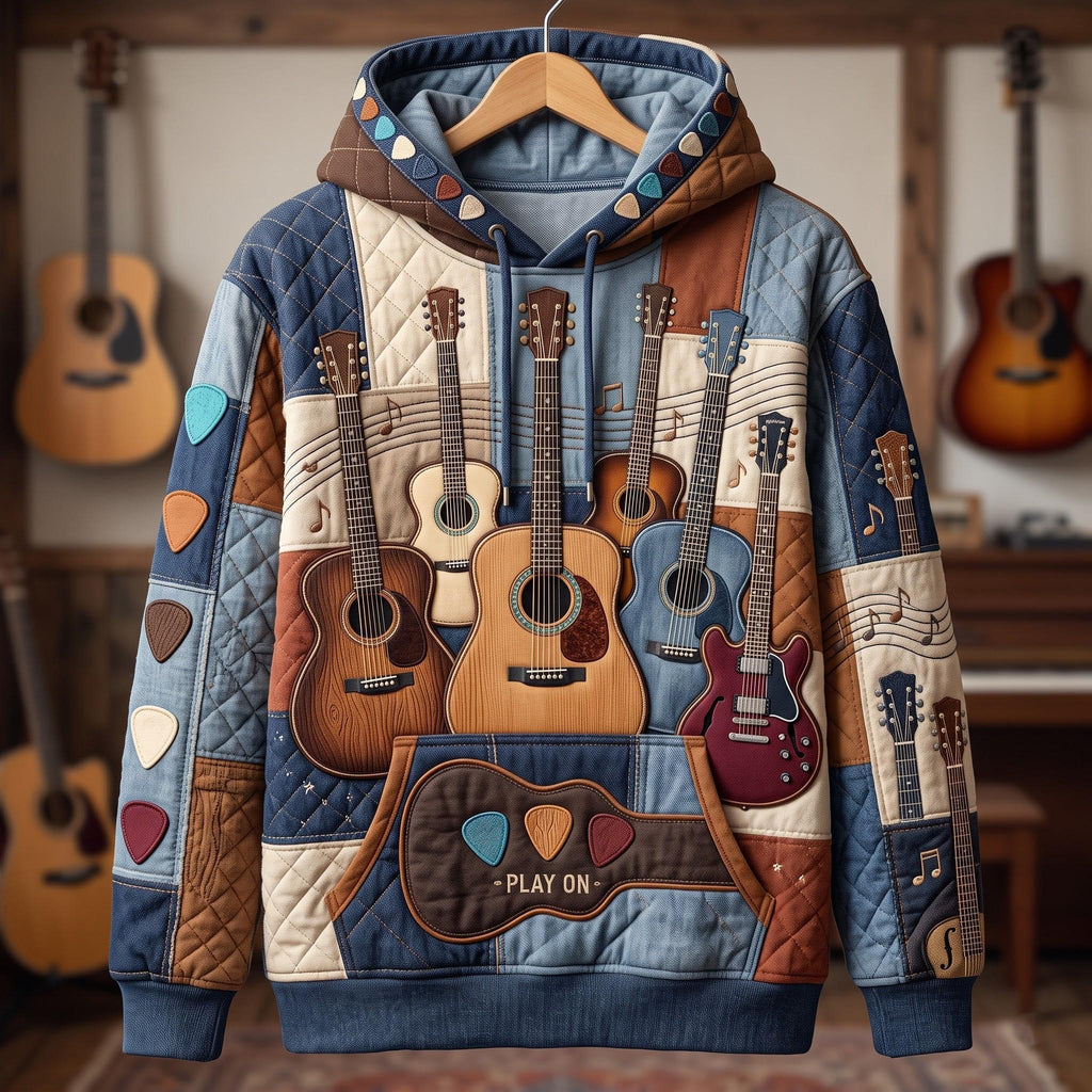 Guitar Heritage hoodie, all-over print