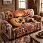 Desert Sunset Acoustic Guitar Sofa Cover