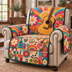 Groovy Sunflower Acoustic Guitar Sofa Cover