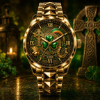 Custom Irish Lucky Shamrock Watch — personalized with a custom name