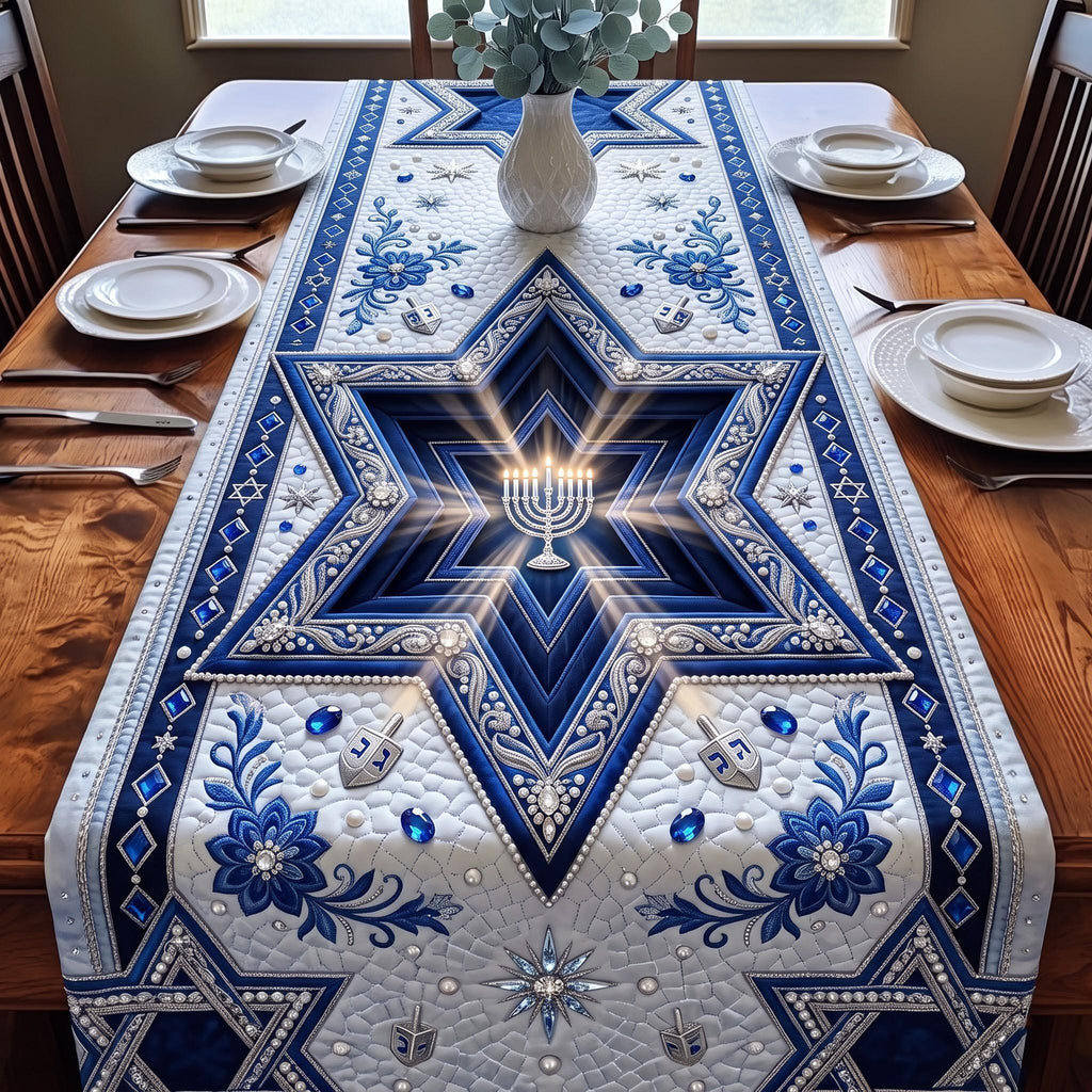 Hanukkah Celebration Table Runner