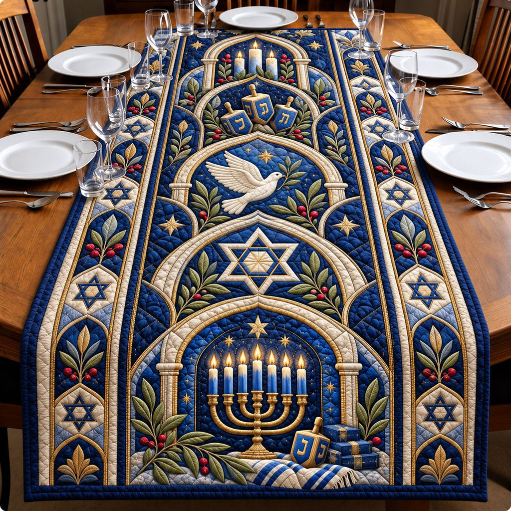 Hanukkah Peace Table Runner