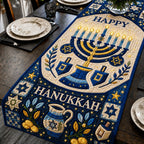 Hanukkah Starlight Glow Table Runner