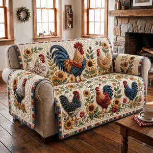 Happy Chickens Home Sofa Cover - Made to Order