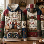 Happy Country Chicken hoodie, all-over print