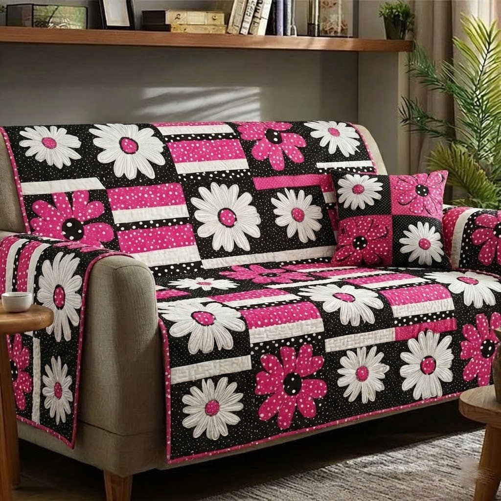 Happy Florals Sofa Cover