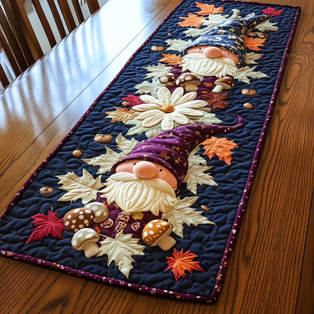 Happy Gnome Table Runner