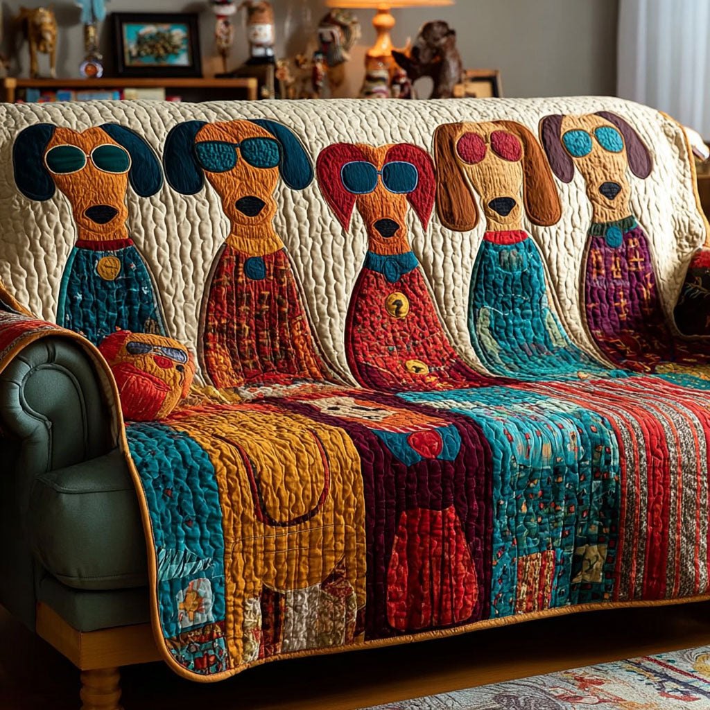 Happy Hounds Sofa Cover