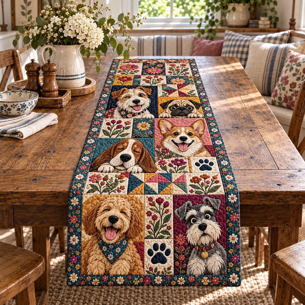 Happy Pup Parade Table Runner