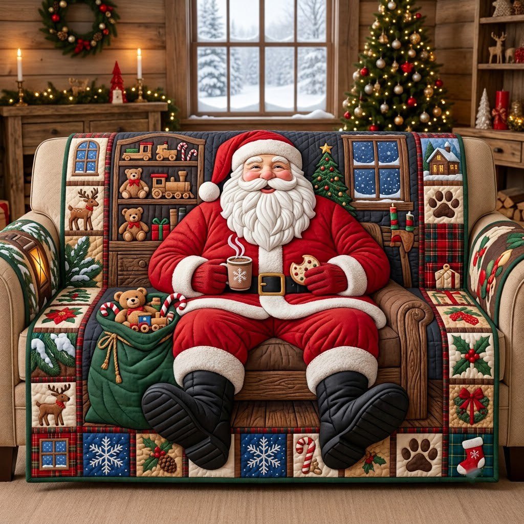 Happy Santa Sofa Cover