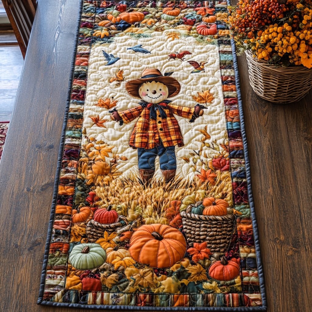 Happy Scarecrow Table Runner