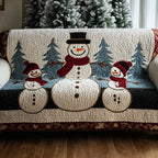 Happy Snowman Sofa Cover