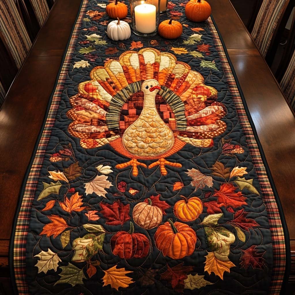 Happy Turkey Table Runner