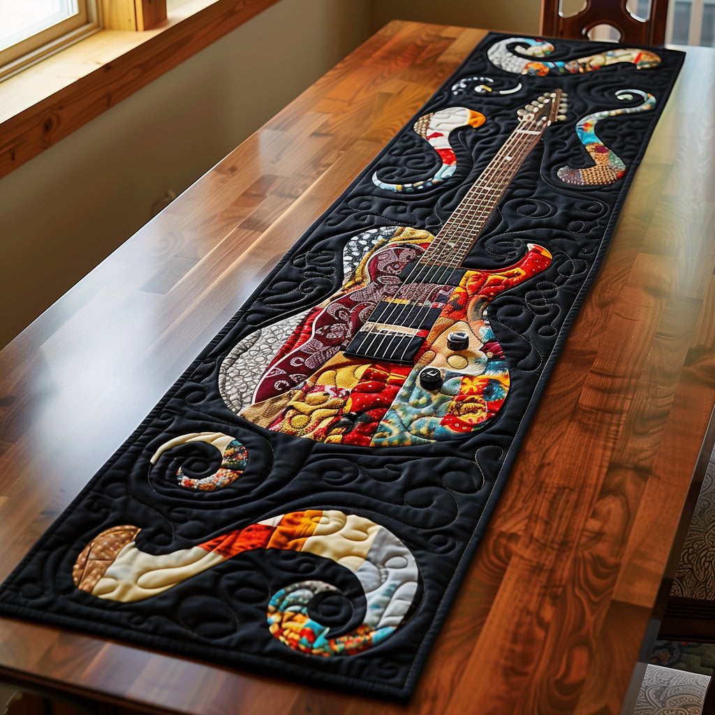 Harmonic Hues Guitar Table Runner