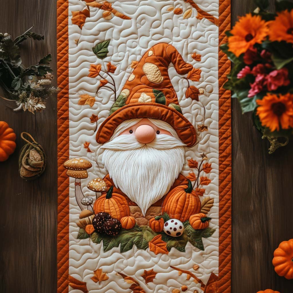 Harvest Gnome Lane Table Runner