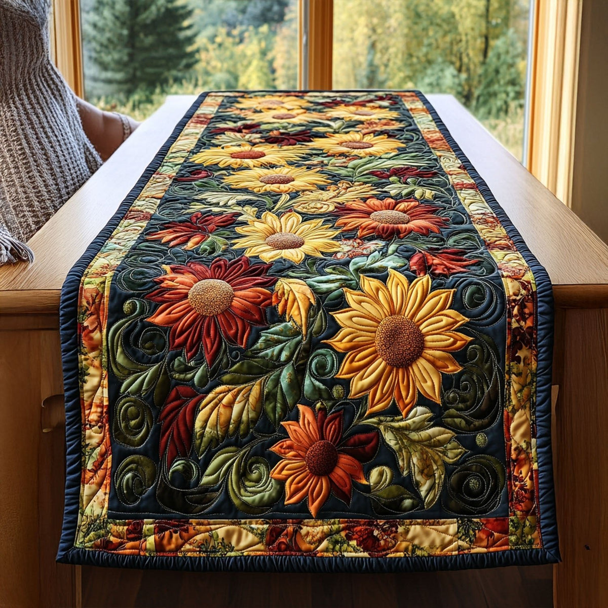Harvest Sunburst Table Runner