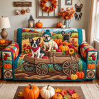 Harvest Wagon Frenchies Sofa Cover